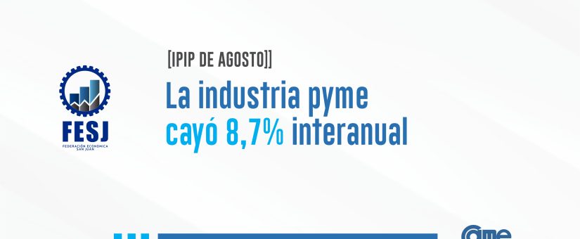 La industria pyme cayó 8,7%