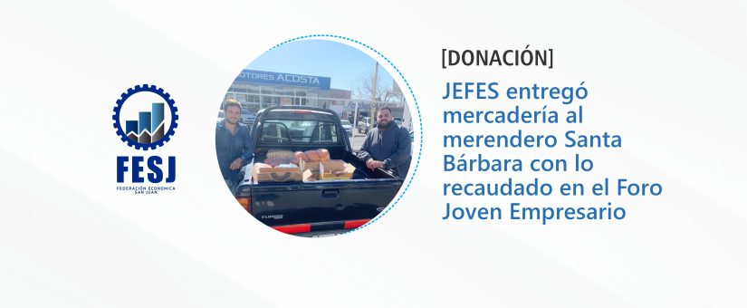 JEFES donó mercadería a un merendero