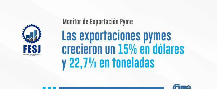 Exportaciones pymes enero/julio2024